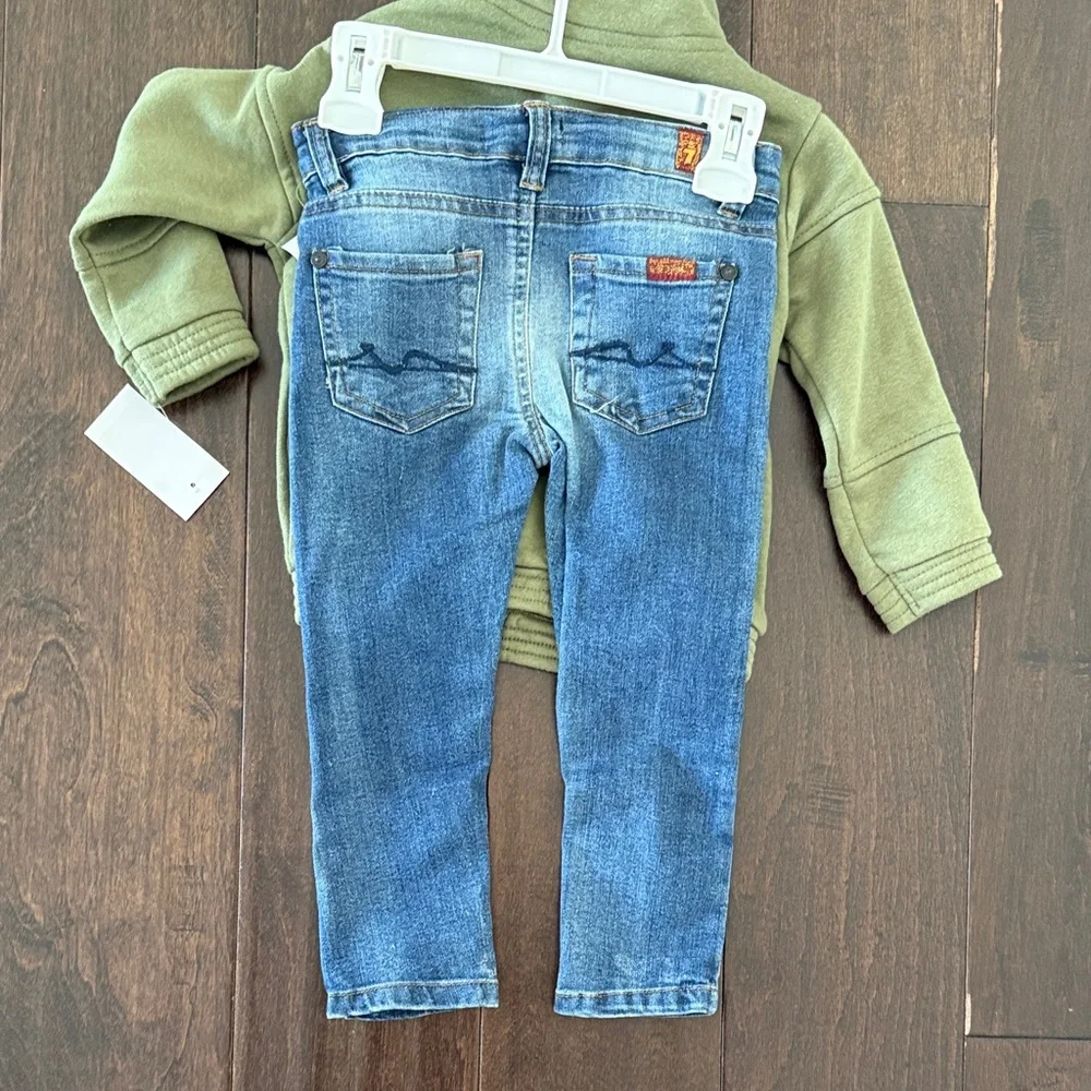 7 For All Mankind cozy olive